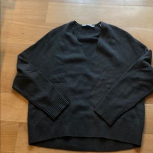 Vince grey v neck sweater